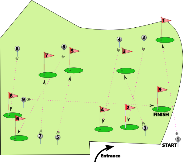 Golf course map